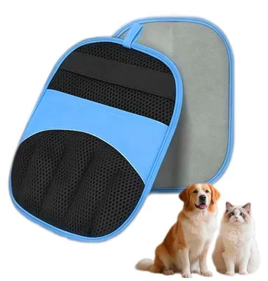 Imagen del producto de Omgoods - 2 guantes para eliminar el pelo de mascotas