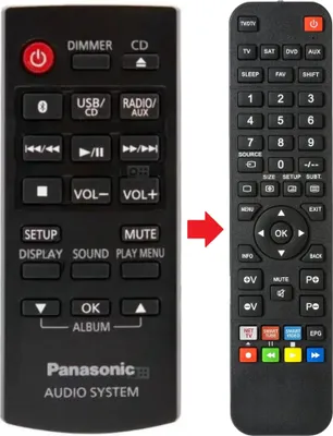 Produktbild von Fernbedienung passend für PANASONIC SA-PM602 | SA-UX100GS-K | SAAKX200GNK