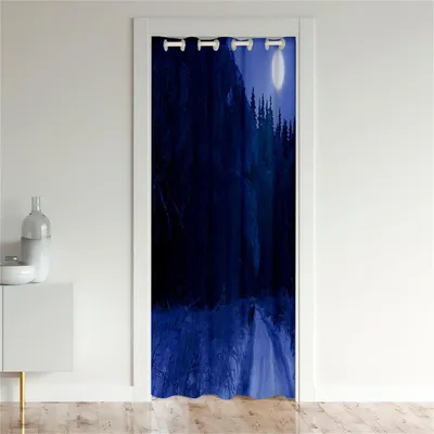Immagine prodotto di Tenda oscurante con passanti, divisorio per ambienti, termica, protezione dal freddo, 116x137 cm, modello "Mondlicht"
