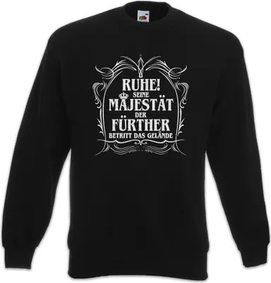 Produktbild von Urban Backwoods Seine Majestät Der Fürther, Sweatshirt, Farbe: Schwarz, Größe: 5XL