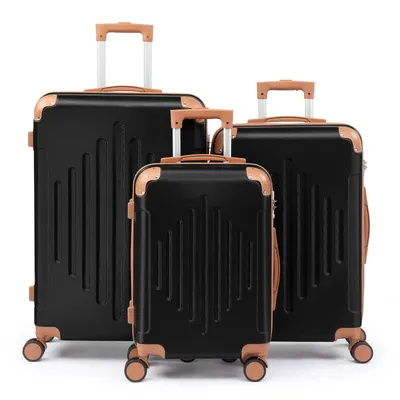 Produktbild von FCH Hartschalenkoffer,Reisekoffer-Set Koffer-Set,Trolley-Set,3 Stk,mit 360° Leichtlauf-Rollen,ABS