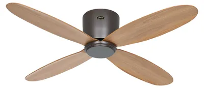Immagine prodotto di Ventilatore da soffitto a risparmio energetico con telecomando Eco Plano II WiFi 112 cm Bronzo / Rovere