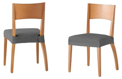 Productafbeelding van Martina bekleding voor stoelen, grijs, set van 6