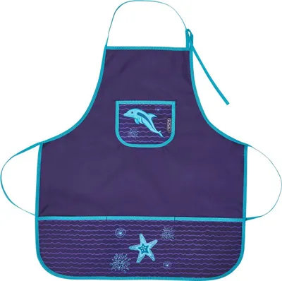 Produktbild von Herlitz Werkenschürze "Girls" / Malschürze / Bastelschürze / "Delphin"