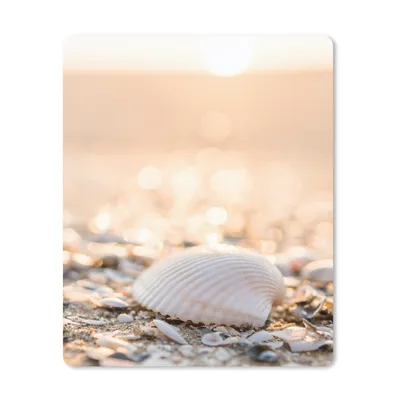 Produktbild von MuchoWow® Mauspad Mousepad Muscheln - Weiß - Strand - Sommer 30x40 cm - Mousepads - Maus Mat - Pad - Mausunterlage - Mausmatten