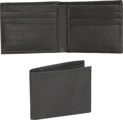 Produktbild von Mustang Livorno Wallet Top Öffnen universell Premium Leder Brieftasche Schwarz Leder Schwarz 06.102900