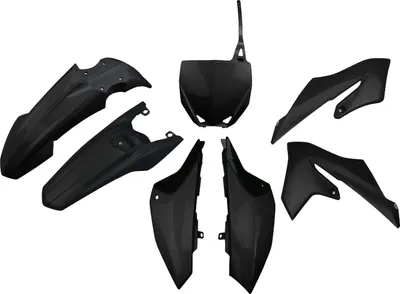 Zdjęcie produktu dla Zestaw plastikowy zamienny do motocykli Yamaha YZ roczników 2019-2026, kolor: czarny. (Producent: UFO)