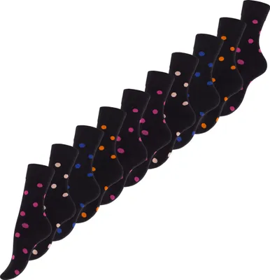Produktbild von Vincent Creation® Baumwoll Socken - DOT 10 Paar 35-38