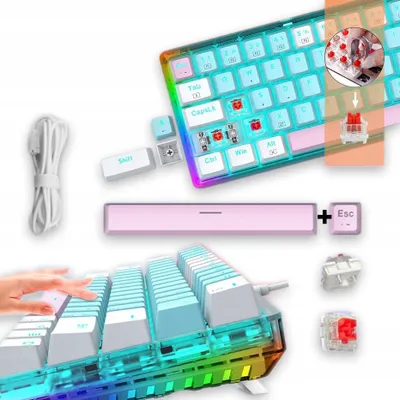Produktbild von E-YOOSO Z11T RGB Kompakte Mechanische Tastatur USB