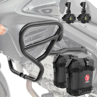 Immagine prodotto di Crash bar + faro + borsa per Suzuki V-Strom 650 / XT 11-25 H