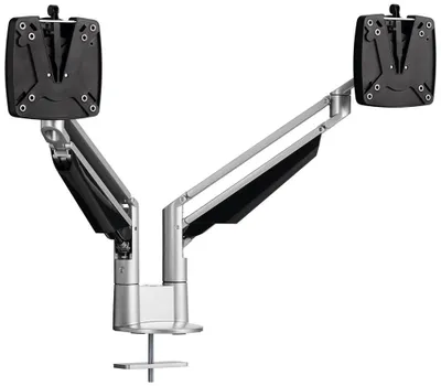 Produktbild von Monitorarm Clu Duo C, 2 Bildschirme 2-7 kg, für 27", Tischbefestigung: 10-50 mm, Reichweite: 333 mm