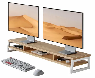 Produktbild von Doppelte Monitorständer für Computer und Laptop