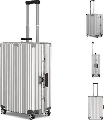 Immagine prodotto di Valigia Voyagoux® ICON - Valigia - L - Valigia grande - 114 litri - Chiusura TSA - Alluminio