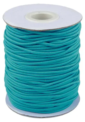 50m extra starke Gummikordel Gummischnur 2mm himmelblau