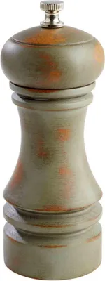 Produktbild von APS 40546 Pfeffermühle COUNTRY, Buchenholz, Mahlwerk Kohlenstoffstahl, Ø 5,5 cm, Höhe 15 cm, vintage-oliv