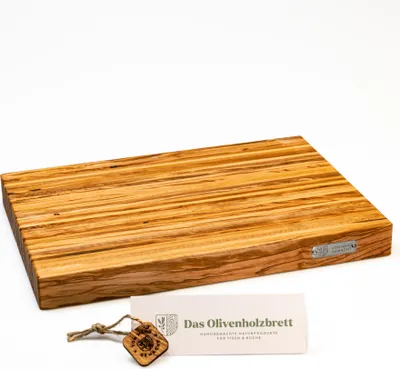 Produktbild von Schneidebrett aus Olivenholz, rechteckig 50 x 30 x 3,5 cm