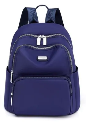 Produktbild von Kleine leichte Damenrucksack wasserdicht Saphirblau Reisetagestasche