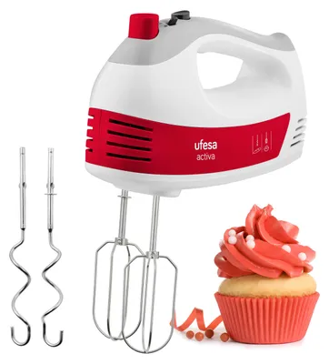 Productafbeelding van Ufesa BV4650 ACTIVA, handmixer, wit, geschikt voor kneden en mixen, 400W