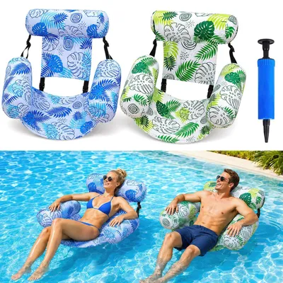 Produktbild von Aufblasbare Poolliege mit 3 Kissen und Pumpe