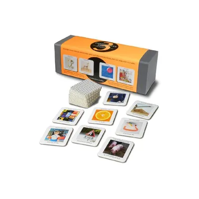 A game box with cards laid out in front of it.