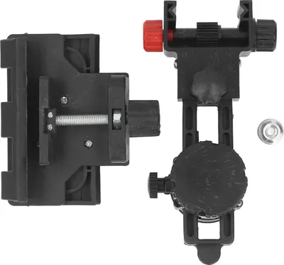Produktbild von Feinjustierbarer Halterungsadapter, 360 Grad verstellbare Halterung, L-förmige Schwenkbasis mit Clip, Wand- und Deckenmontage