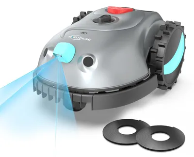 Imagen del producto de Cortacésped robótico, modelo específico: batería de 12V, dimensiones 50,6 x 38,06 x 25,5 cm, peso 12,17 kg