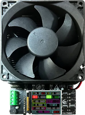 Produktbild von Tragbarer Batteriekapazitaetstester, elektronisches Lastentladungsinstrument, elektronischer Lastbatterieentladungsmonitor, Elektriker-Werkzeug