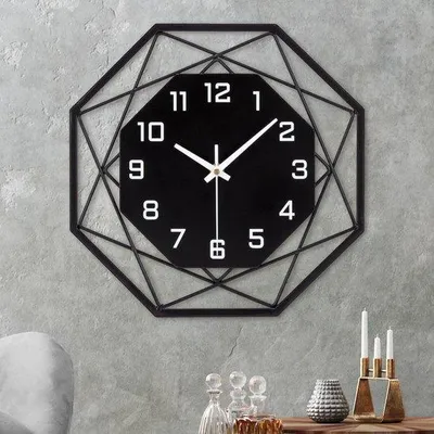 Obrázok produktu pre Veľké kovové nástenné hodiny, 40 cm, vintage štýl, na batérie