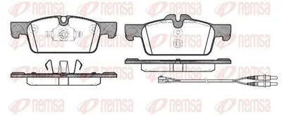 Produktbild von REMSA Bremsbeläge Satz Vorne Bremsklötze passend für PEUGEOT 508 SW I (8E) 1461.01