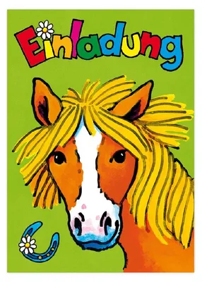 Produktbild von LUTZ MAUDER Kindergeburtstag Einladungskarte Pony