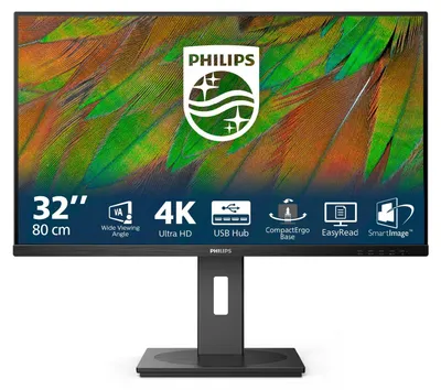 Immagine prodotto di Philips serie 3000 32B1N3800/00 monitor per computer 81,3 cm (32") 3840 x 2160 pixel 4K Ultra HD LCD Nero