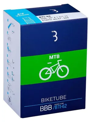 Obrázok produktu pre BBB BikeTube MTB 27,5" (584 mm) Duša na bicykel Black 48.0 Galuskový Ventil