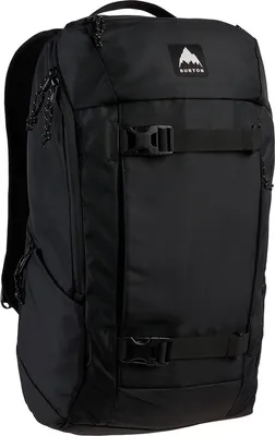 A black Burton backpack is shown against a white background.