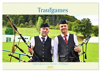 Zdjęcie produktu dla Traufgames Highlandgames w Albstadt – Pfeffingen (kalendarz ścienny na rok 2027, format DIN A2, poziomy), kalendarz miesięczny CALVENDO