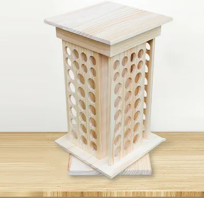 Produktbild von Ätherisches Öl Box Kasten Holz Aufbewahrungskoffer Aromatherapie Öle Organizer Holzkoffer für 104 Stück Aromaöle Zellen Nagellack Duftöle