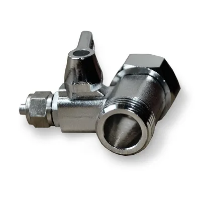 Produktbild von Anschluss mit Hahn, 1/2' AG/IG x 3/8' Schlauch