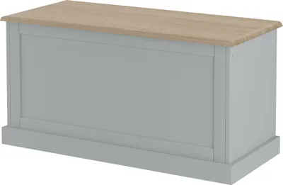 Produktbild von Truhe >Mikkel< in Grau - 90x45x40cm (BxHxT)