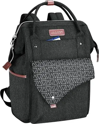 Produktbild von Rucksack Damen für Schule Laptop Rucksack 15,6 Zoll Schulrucksack Daypack Wasserdichte mit USB-Ladeanschluss Tablet für Universität