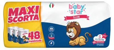 Produktbild von PANNOLINI BABYSTAR SLIM MAXISCORTA, Größe 5, 48 Stück