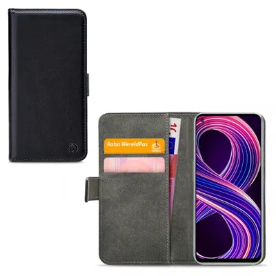 Image de Mobilize Classic Gelly Wallet Étui portefeuille pour Realme 8 5G - 2 emplacements cartes Noir