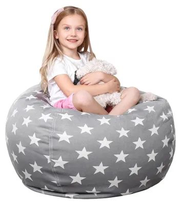 Sitzsack Spielzeugtasche 61 cm grau Sterne
