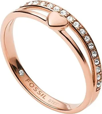 Immagine prodotto di Anello romantico in bronzo con cristalli JF03460791 - Circonferenza: 49 mm.