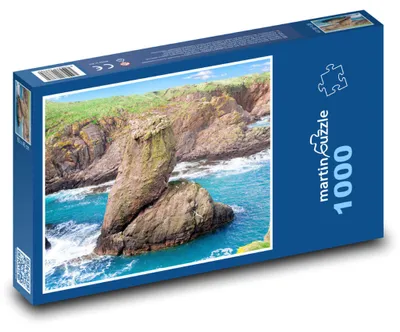 Zdjęcie produktu dla Puzzle 1000 Klify i przybój morza - martinpuzzle