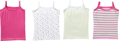 Produktbild von Erwin Müller Mädchen-Unterhemd 4er-Pack pink/bunt 146 / 152