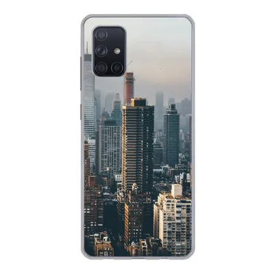 Produktbild von MuchoWow® Handyhülle Schutzhülle Hülle für Samsung Galaxy A51 5G New York - Skyline - Amerika Silikon Softcase Handy Hülle - Abbildung
