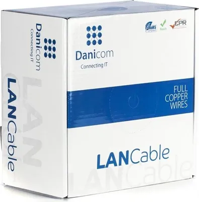 Produktbild von DANICOM CAT6A S/FTP 100m Starrleiter - LSZH (Dca)