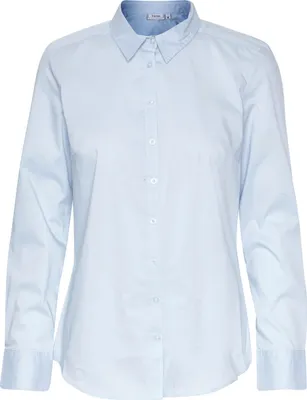 Produktbild von fransa FRZashirt Damen Langarmshirt Langarmbluse Bluse Hemdbluse Stehkragen mit Stretch