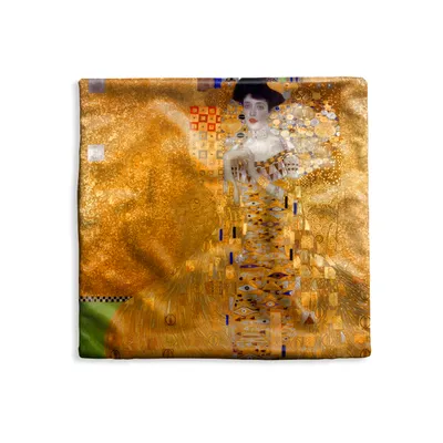 Obrázek produktu pro MuchoWow® Povlak na polštář - 50x50 - Portrét Adèle Bloch-Bauerové I - Obraz, Gustav Klimt - Dekorační povlak na polštář