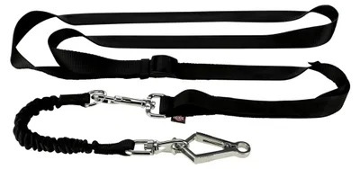 Produktbild von Joggingleine für Hunde, 1,00–2,00 m/25 mm in schwarz