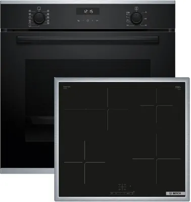 Produktbild von Bosch HBD636FH66, Zonen-Induktionskochfeld, 4 Zone(n), Glaskeramik, Schwarz, Berührung, 58,3 cm